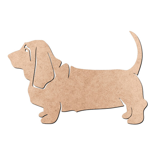 Recorte Cachorro Basset / MDF 3mm