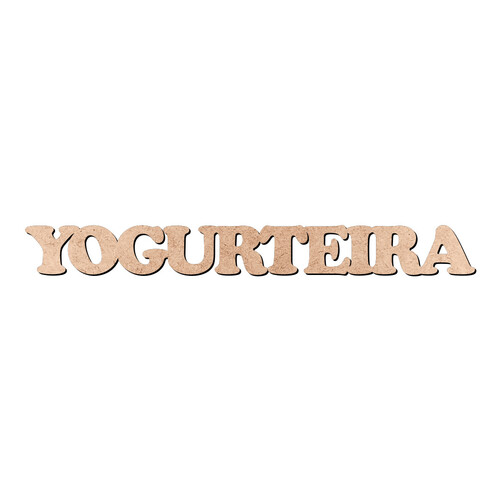 Recorte YOGURTEIRA Cooper Black / MDF 3mm