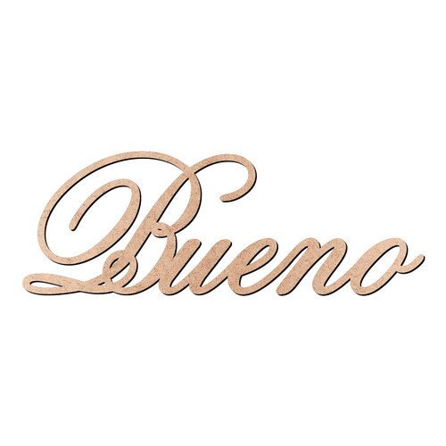 Recorte Bueno Old Script / MDF 3mm