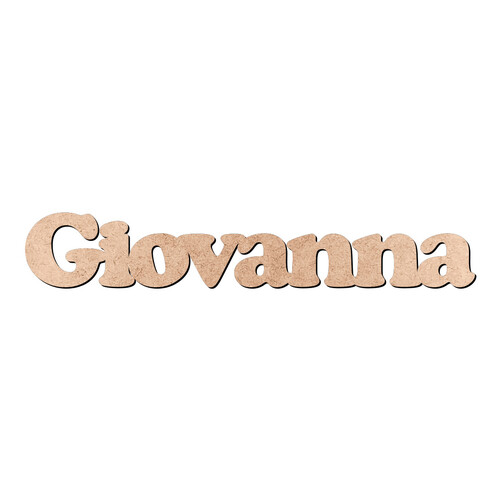 Recorte Giovanna Cooper Black / MDF 3mm