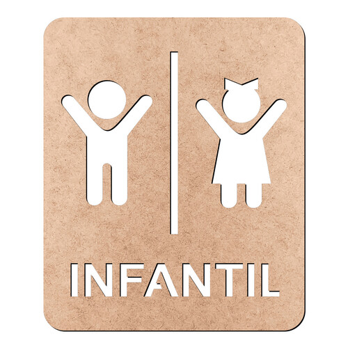 Recorte Placa Infantil / MDF 3mm