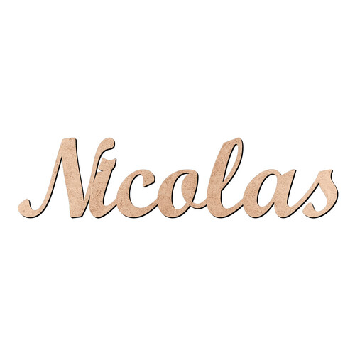 Recorte Nicolas Script Mt Std / MDF 3mm