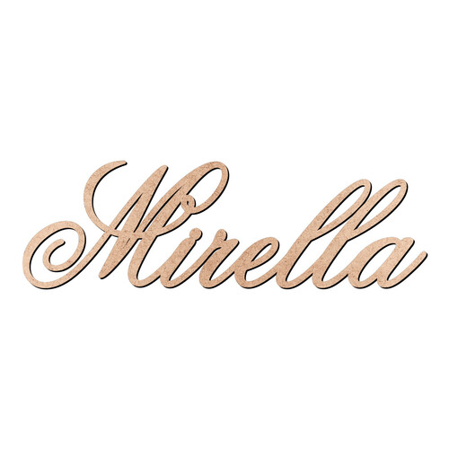 Recorte Mirella Old Script / MDF 3mm