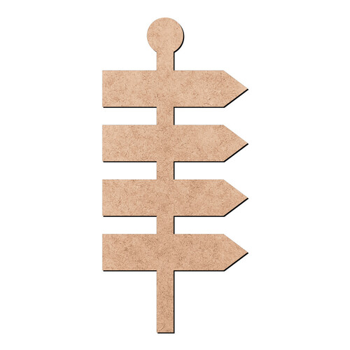 Recorte Poste Setas / MDF 3mm