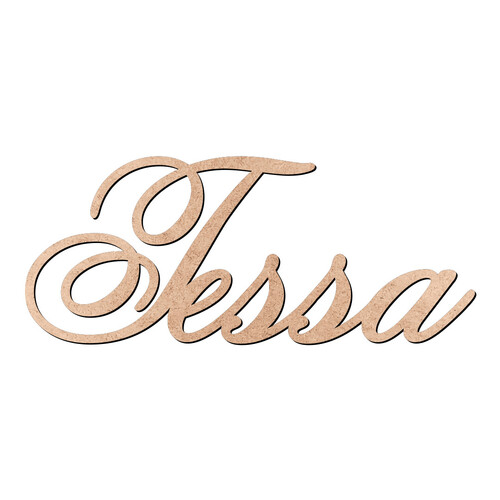 Recorte Tessa Old Script / MDF 3mm