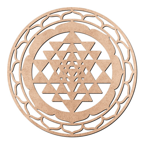 Recorte Mandala Sri Yantra / MDF 3mm