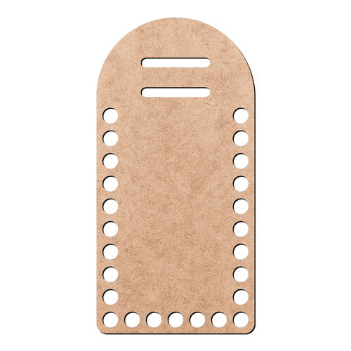 Recorte Base Lat Bolsa Fio Malha 8 x 16 cm / MDF 3mm