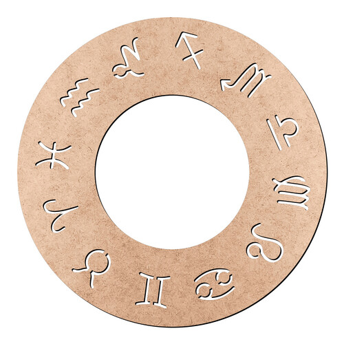Recorte Círculo Signos Vazados / MDF 3mm
