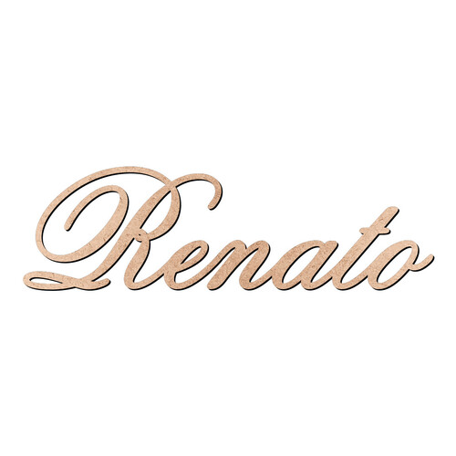 Recorte Renato Old Script / MDF 3mm