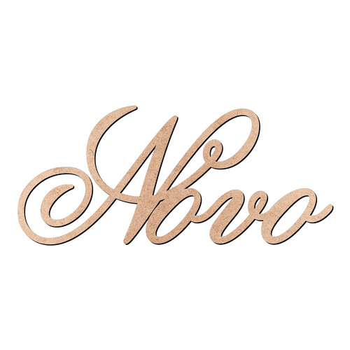 Recorte Novo Old Script / MDF 3mm