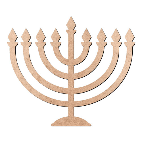 Recorte Hanukkah / MDF 3mm