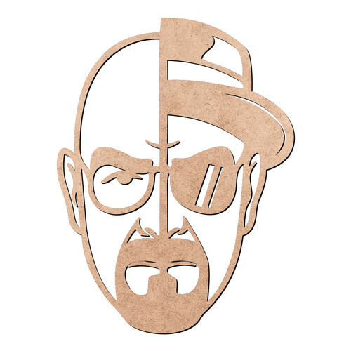 Recorte Walter White Heisenberg  / MDF 3mm