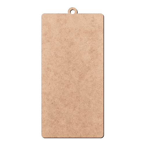 Recorte Pingente Retangular / MDF 3mm