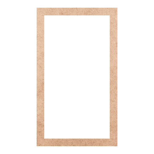 Recorte Moldura Ret 36 x 21 cm Borda 2 cm / MDF 3mm