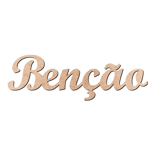 Recorte Benção Script Mt Std / MDF 3mm