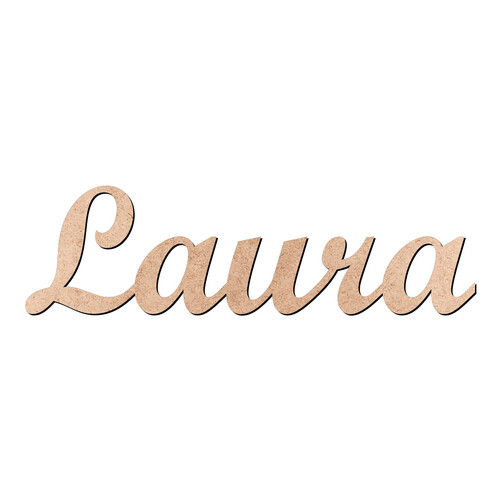 Recorte Laura Script Mt Std / MDF 3mm