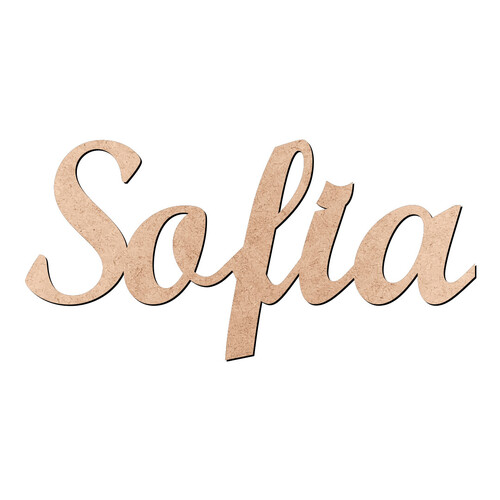 Recorte Sofia Script Mt Std / MDF 3mm