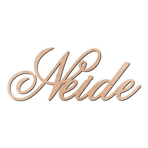 Recorte Neide Old Script / MDF 3mm