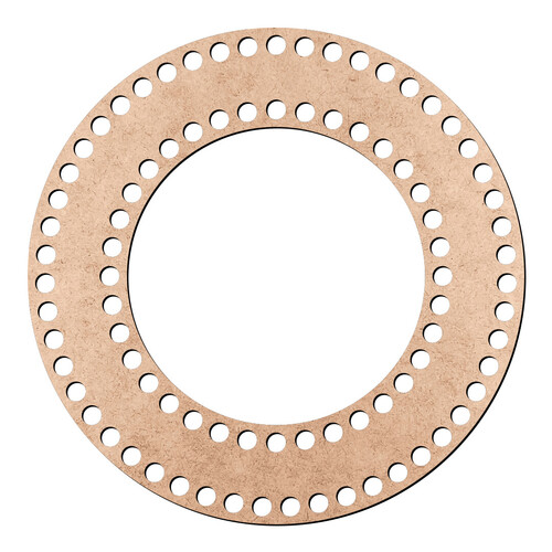 Recorte Base Guirlanda Crochê 20 cm / MDF 3mm