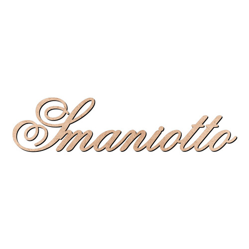 Recorte Smaniotto Old Script / MDF 3mm