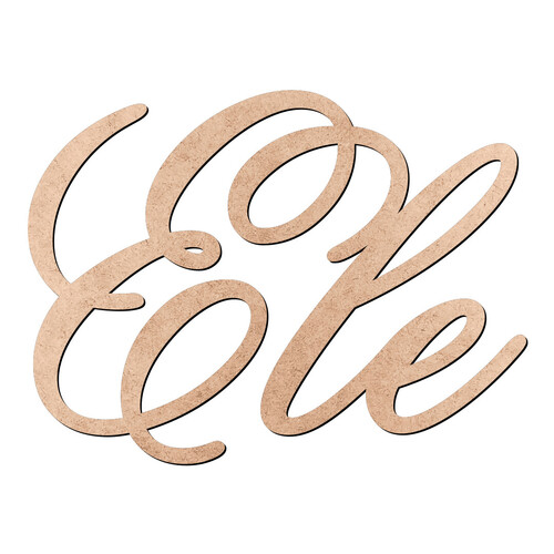 Recorte Ele Old Script / MDF 3mm