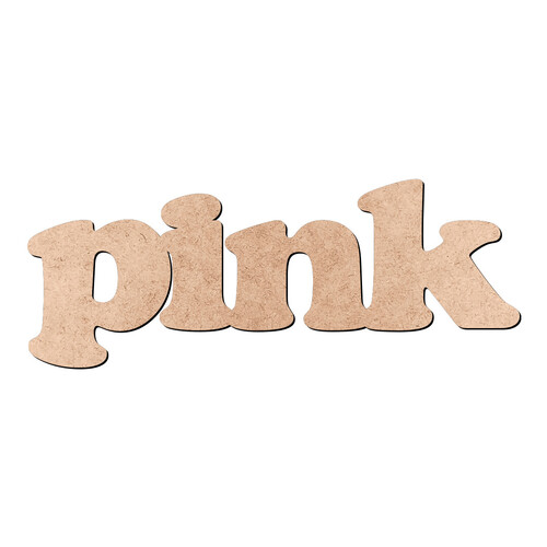 Recorte pink Cooper Black / MDF 3mm