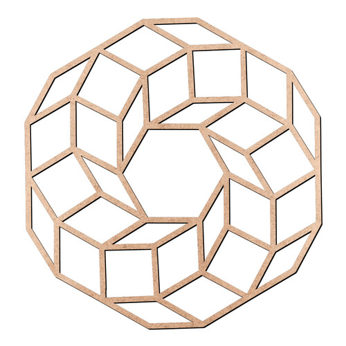 Recorte Guirlanda Geométrica / MDF 3mm