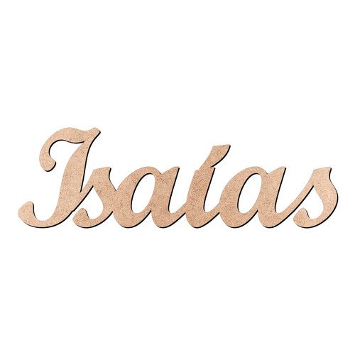 Recorte Isaías Script Mt Std / MDF 3mm