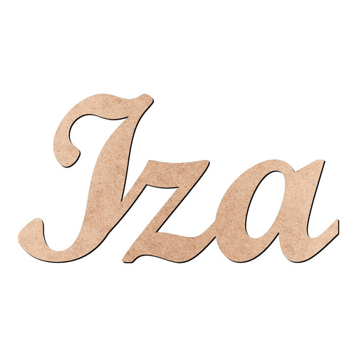 Recorte Iza Script Mt Std / MDF 3mm
