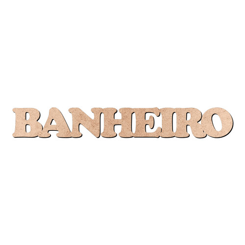 Recorte BANHEIRO Cooper Black / MDF 3mm