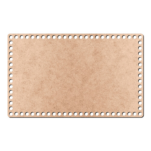 Recorte Base Ret Cesto Crochê 16 x 26 cm / MDF 3mm