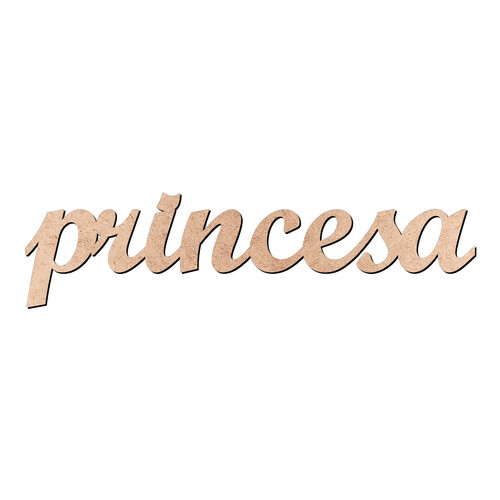 Recorte princesa Script Mt Std / MDF 3mm