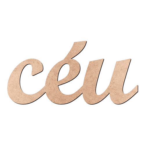 Recorte céu Script Mt Std / MDF 3mm