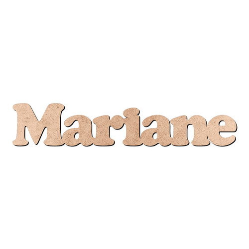 Recorte Mariane Cooper Black / MDF 3mm