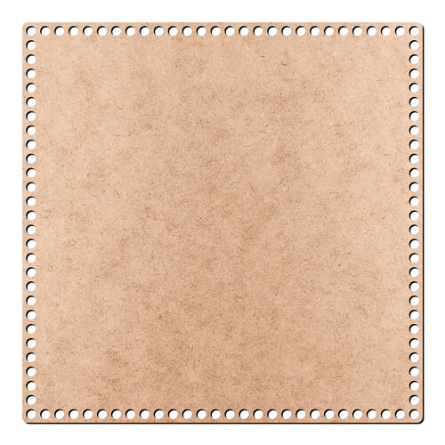 Recorte Base Quadrada Cesto Crochê 32 cm / MDF 3mm