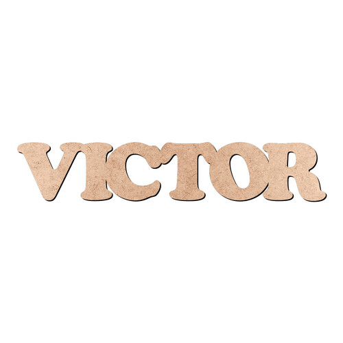 Recorte VICTOR Cooper Black / MDF 3mm