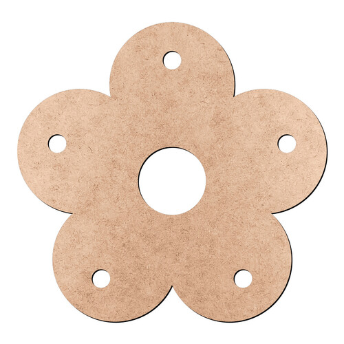 Recorte Flor Furinhos / MDF 3mm