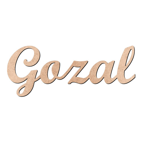 Recorte Gozal Script Mt Std / MDF 3mm
