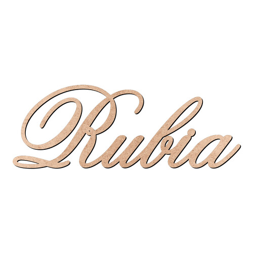 Recorte Rubia Old Script / MDF 3mm