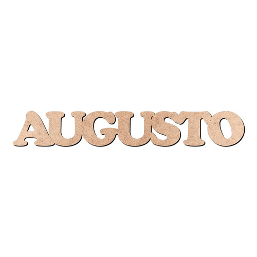 Recorte AUGUSTO Cooper Black / MDF 3mm
