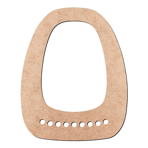 Recorte Alça de Bolsa 20 x 16 cm / MDF 3mm