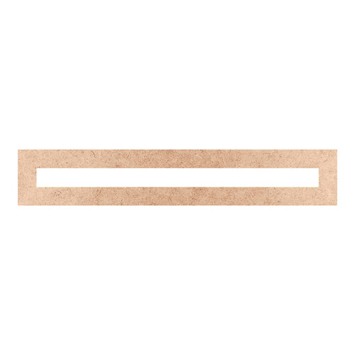 Recorte Moldura Ret 3 x 17 cm Borda 1 cm / MDF 3mm