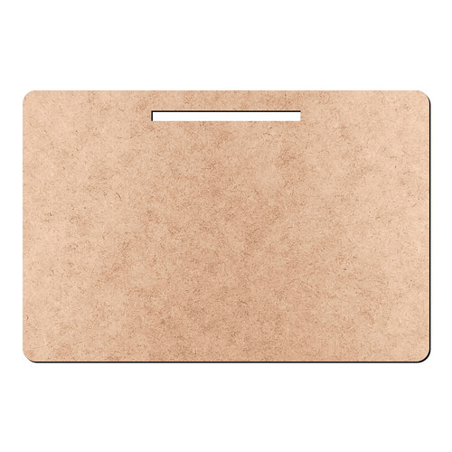 Recorte Medalha Retangular / MDF 3mm