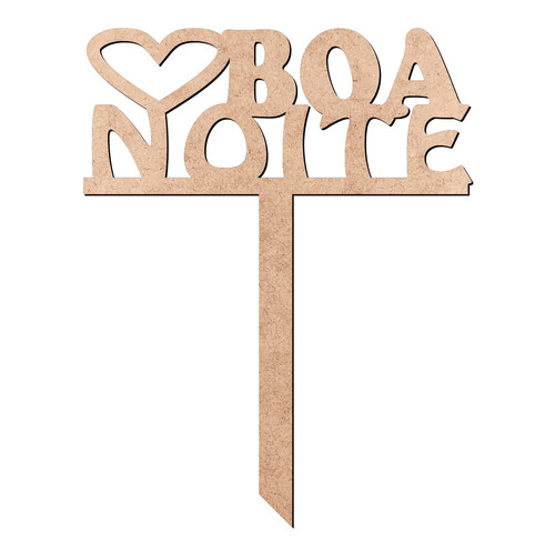 Recorte Enfeite de Cuia Boa Noite / MDF 3mm