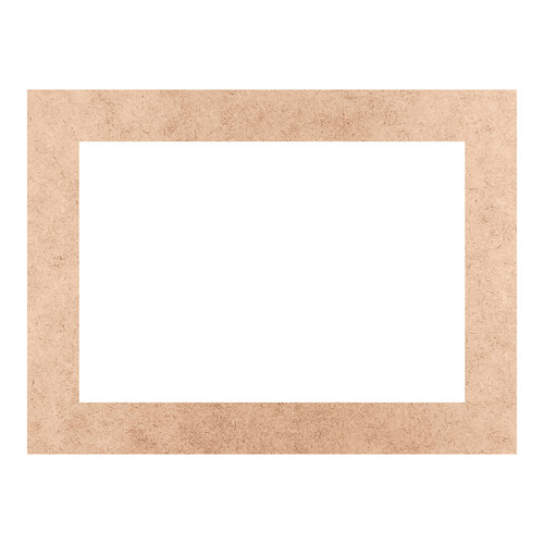 Recorte Moldura Ret 35 x 47 cm Borda 5 cm / MDF 3mm