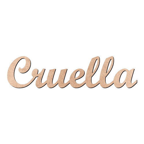 Recorte Cruella Script Mt Std / MDF 3mm