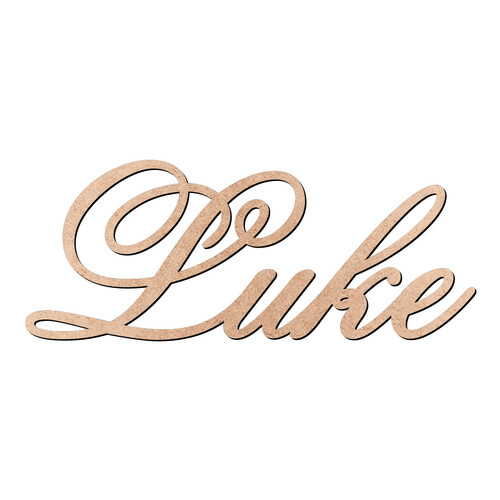 Recorte Luke Old Script / MDF 3mm