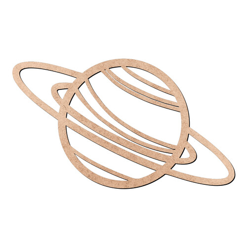 Recorte Planeta Anéis / MDF 3mm