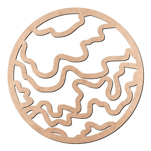 Recorte Planeta / MDF 3mm