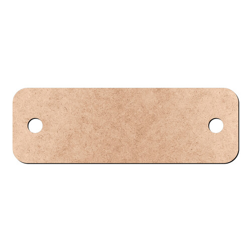 Recorte Placa Retangular Furinhos / MDF 3mm